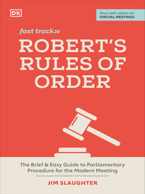 cover image of Robert's Rules of Order Fast Track